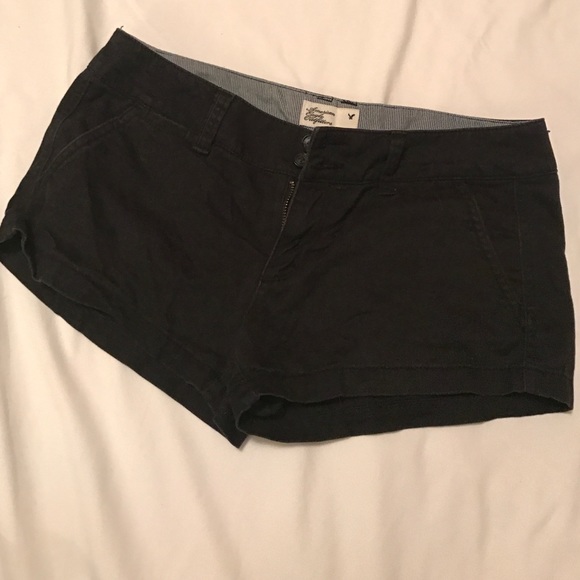 Black Twill Shorts
