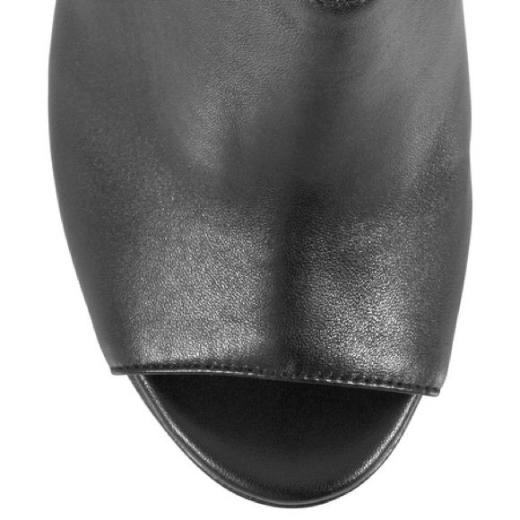 Black Open-Toe Bootie - Picture 3 of 4