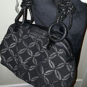 Sequoia Paris Black Quilted Circles handbag