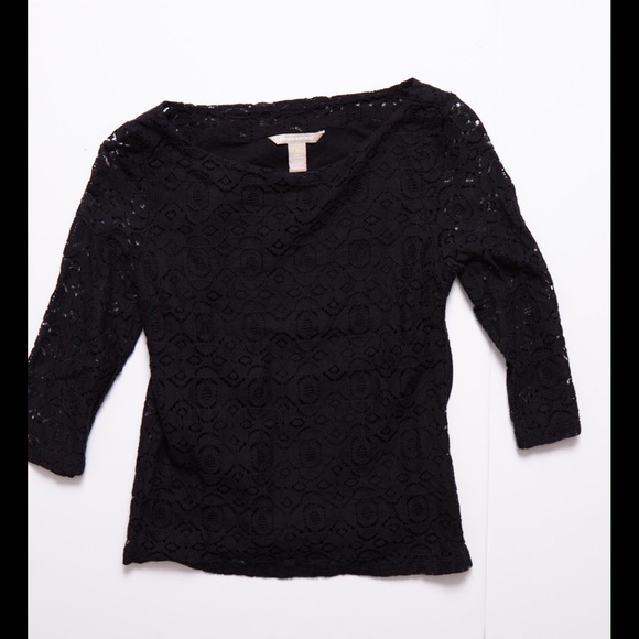 Lace 3/4 sleeve Banana Republic blouse - Picture 1 of 3