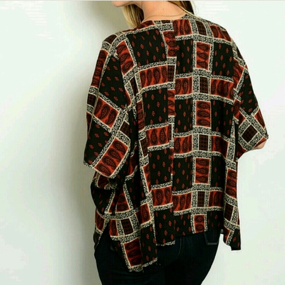 Rust Kimono - Picture 2 of 7