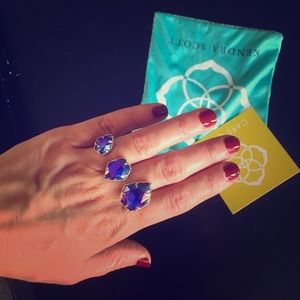 Kendra Scott purple metallic double ring 💍