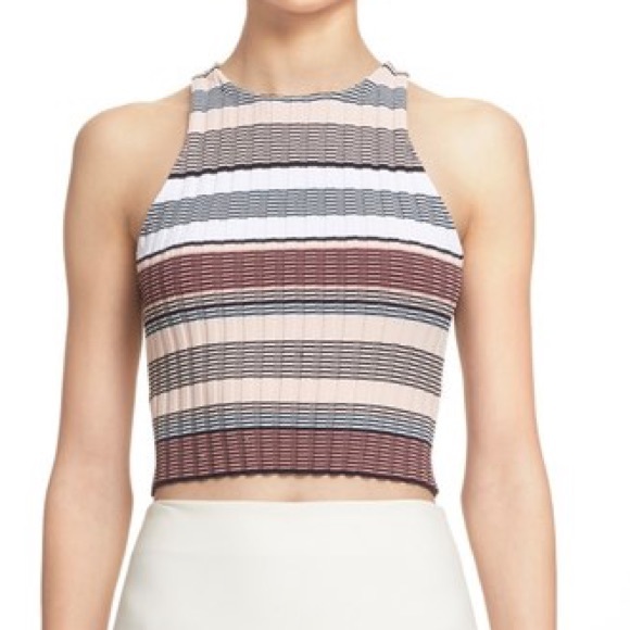 Elizabeth and James stretch crop top large NWT