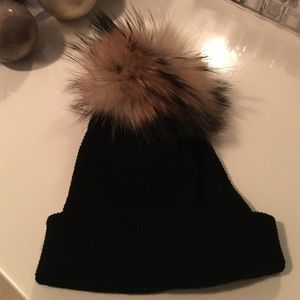 Original Duckie Confetti Fur Ball Hat. WORN ONCE