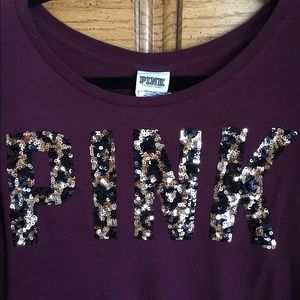 Vs pink cheetah bling shirt