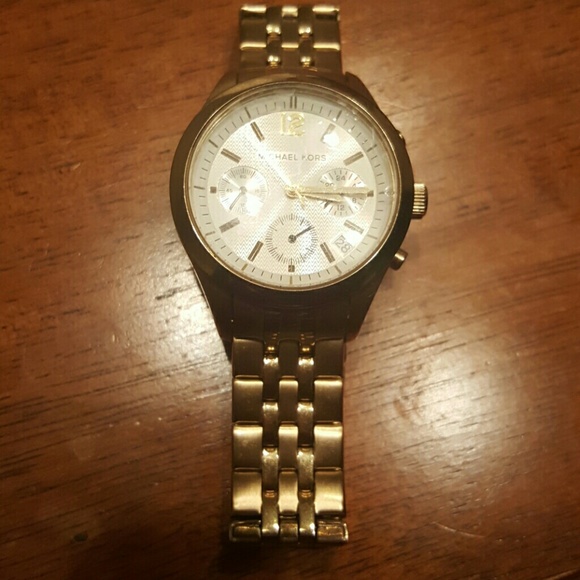 Gold Michael Kors watch main image 4
