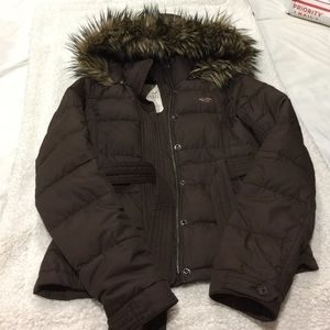 Hollister down feather coat!