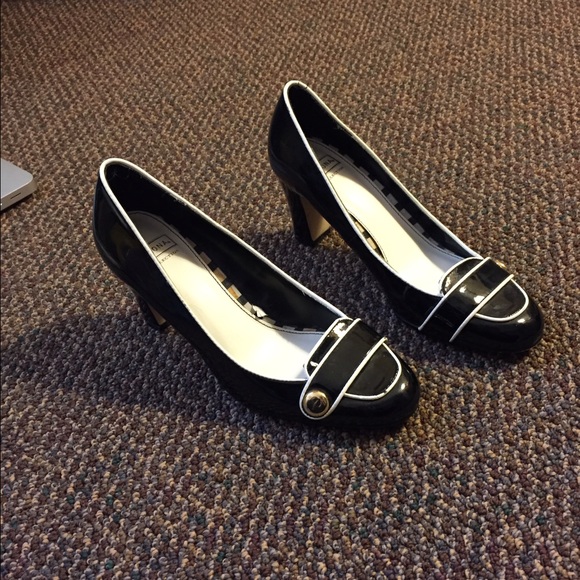Black short heels