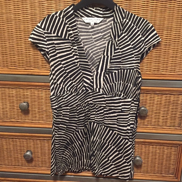 Trina Turk Black and White Top size M