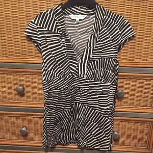 Trina Turk Black and White Top size M