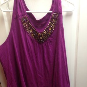 Float Fuschia Tank Top