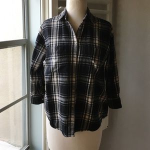 Madewell plaid shirt sz xxs