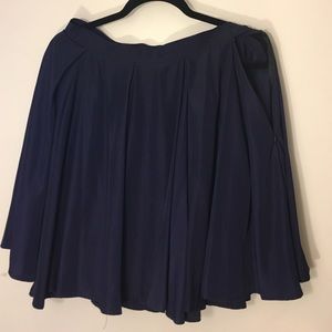 Navy blue circle skirt