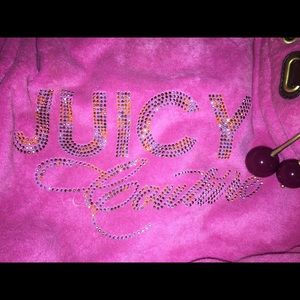 Juicy Couture Hot Pink blinged large purse.