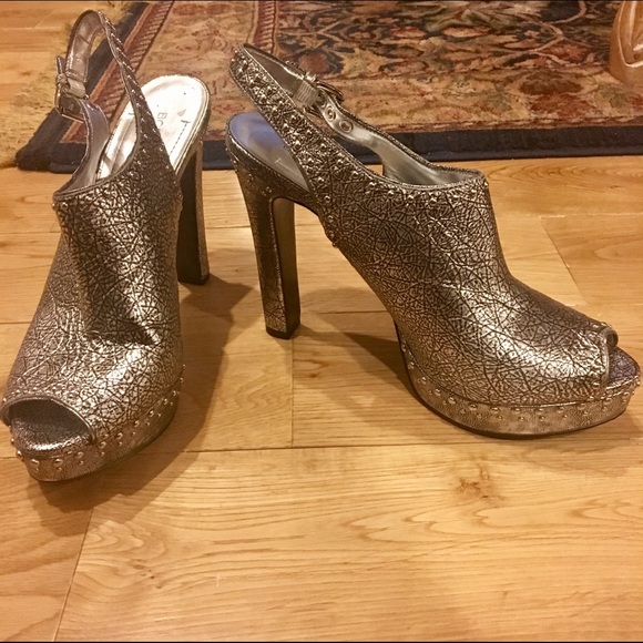 Silver BCBGeneration Platform Clog/Heel