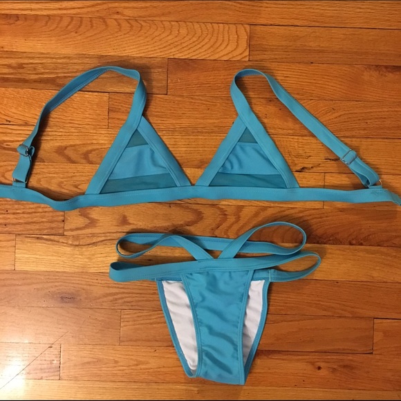 Blue bikini
