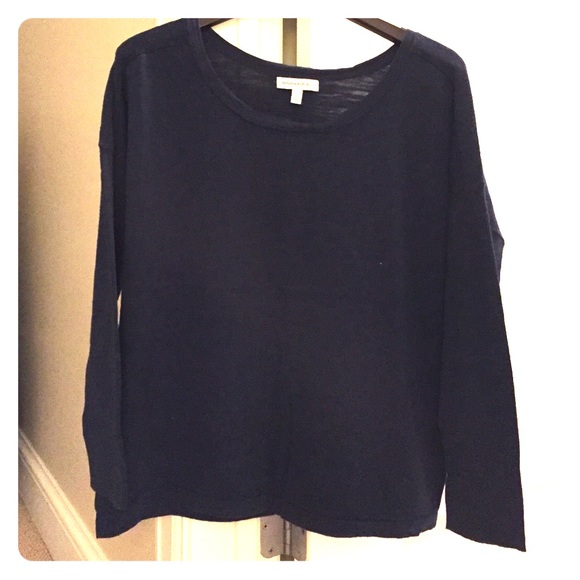 BR long sleeve drop sleeve navy sweater
