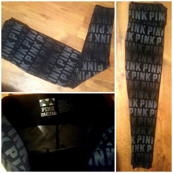 VS PINK Super Rare & HTF Ultimate Logo Leggings