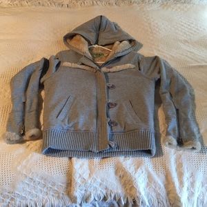 Juicy Couture fur lined jacket