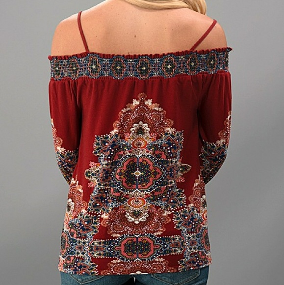 ‼️ CLEARANCE ‼️Boho Cold Shoulder - Picture 3 of 3