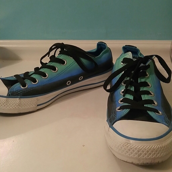 Blue to Black Ombre Converse