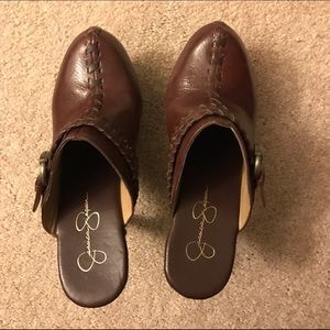 Jessica Simpson clog high heels