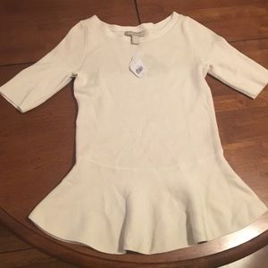 Banana republic peplum top NWT