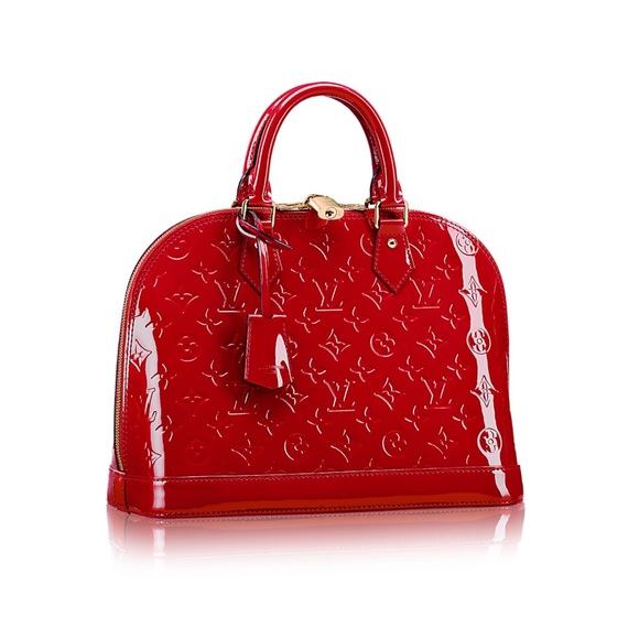 Louiis Vuiitton Large red alma bag