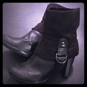 Prima donna collection black short boot heels