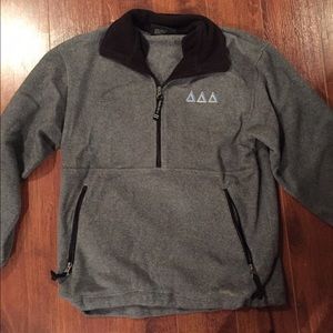 Tri delt Quarter zip fleece jacket.