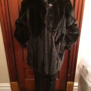 Faux fur coat