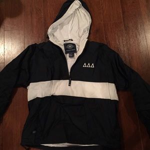 Tri Delt fleece lined rain jacket