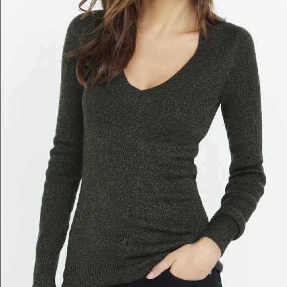 Express Deep Vneck Sweater