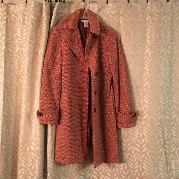 Pink tweed Cabi Coat size 0