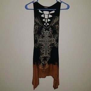 Gorgeous Western Style Top With Rhinestones