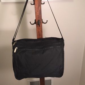 LeSportsac black messenger