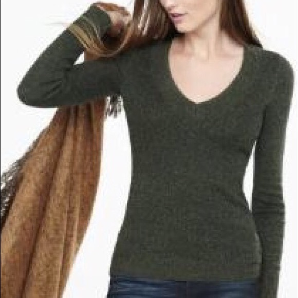 Express Deep V-neck Sweater