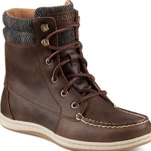BRAND NEW Sperry Bayfish Lace-Up Brown Boots