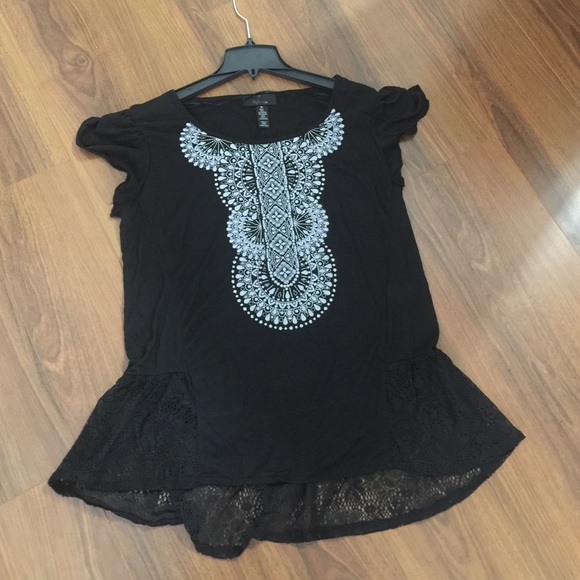 Style and co black tribal top