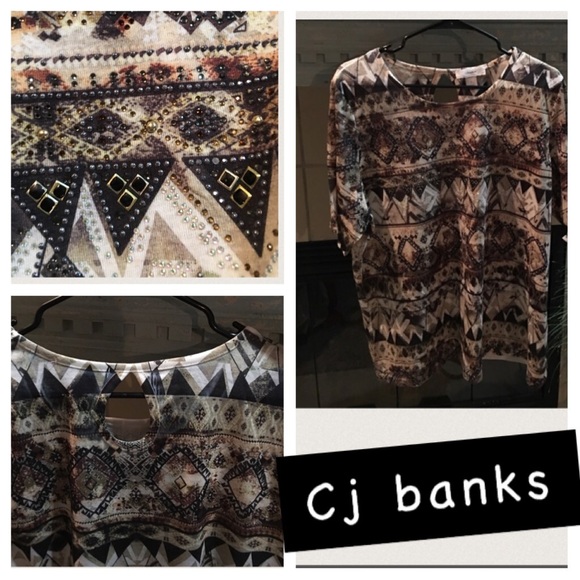 Cj banks jeweled top