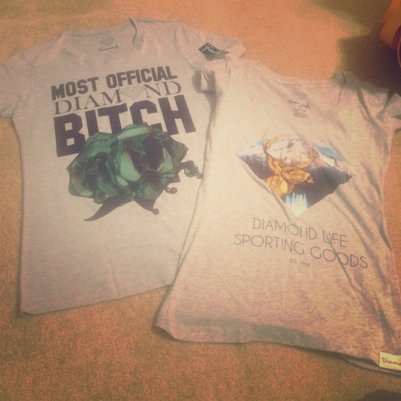 2 medium diamond t shirt