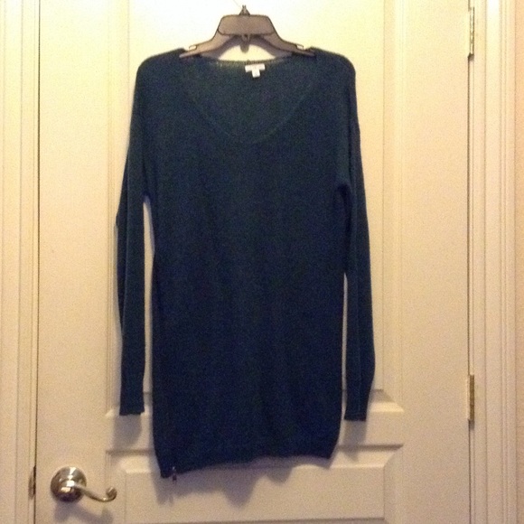 Dark green sweater dress
