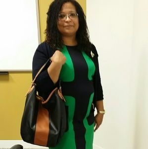 Ralph Lauren luxury black brown hobo purse