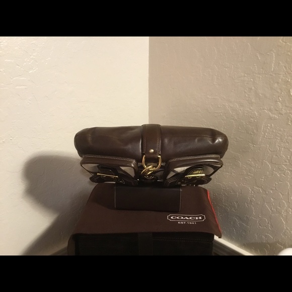 Coach Brown and Cream Linen Satchel Set SALE❤❤❤❤ - Picture 3 of 4