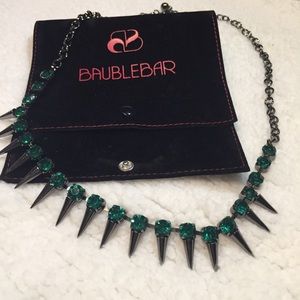Bauble Bar Teal Spiked Necklace