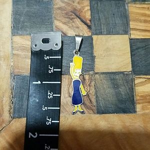 Marge Simpson pendant silver.
