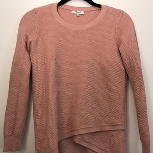 Madewell Feature Pullover Sweater in Pink