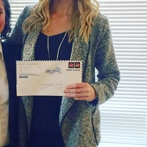 Black and White Sweater Jacket