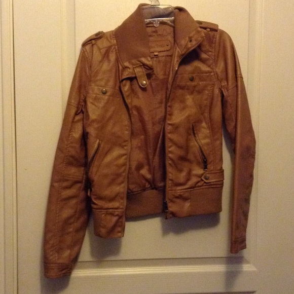 Faux leather jacket