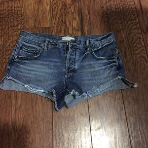 Free People denim shorts size 27